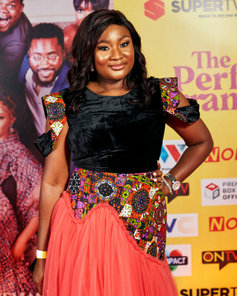 Zulumoke Oyibo at the Premiere of The Perfect Arrangement Nollywire scaled 1