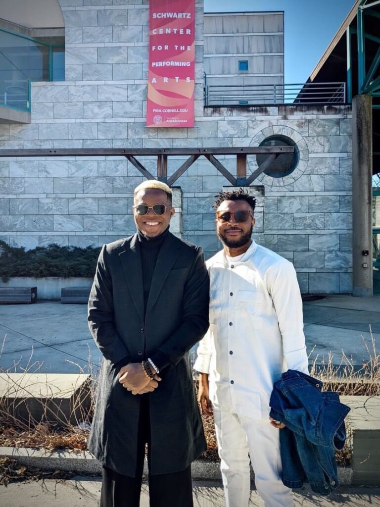 Josh Olaoluwa and Orire Nwani in New York, ahead of their film's premiere.